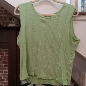 Lime Green Sleeveless Tank Top